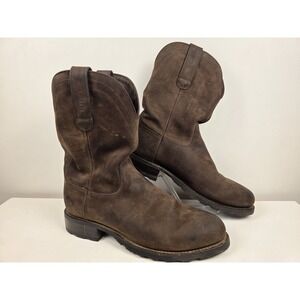 Tecovas Men's Boot Ranch Wear Size 11.5D Brown Suede